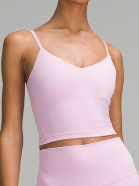 Lululemon Align Cropped Cami Tank Top Light Support, A/B Cup - Vitapink - Size 8
